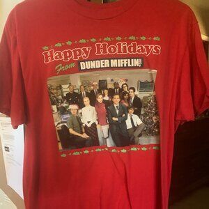 Happy Holidays Boy's Large Short Sleeve T Shirt